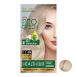 کیت رنگ مو کلینیک کیندی شماره 11.89 رنگ بلوند پلاتینیوم خاکستری مرواریدی کاملا روشن