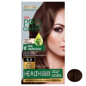 کیت رنگ مو کلینیک کیندی شماره 6.3 رنگ بلوند طلایی تیره