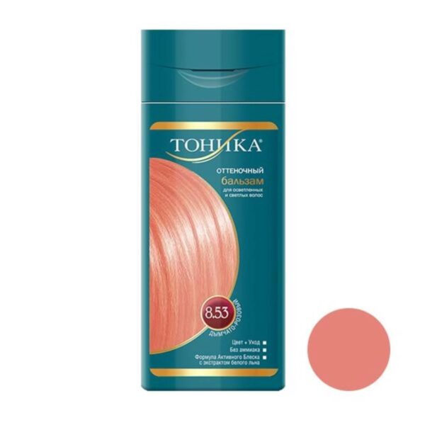شامپو رنگ مو تونیکا (Tonika) شماره 8.53 رنگ صورتی ملایم حجم 150 میلی لیتر