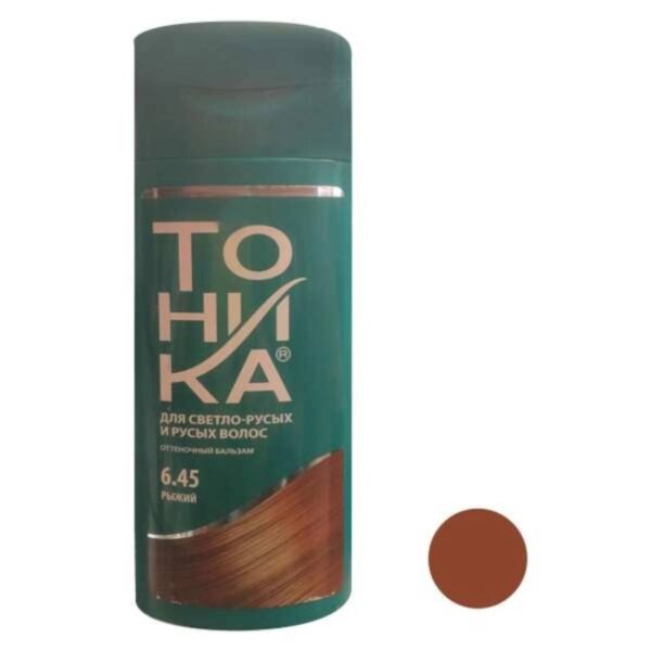 شامپو رنگساژ تونیکا (Tonika) مدل 2442 شماره 6.45 حجم 150 میلی‌ لیتر رنگ مسی